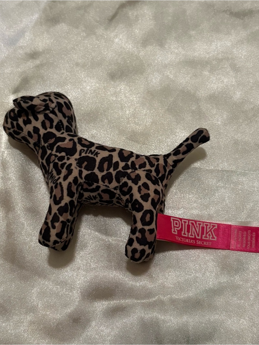 PINK Victoria's Secret Leopard-Print dog plush toy vintage